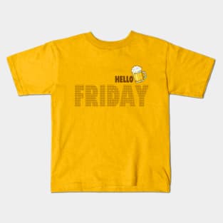 Friday beers! Kids T-Shirt